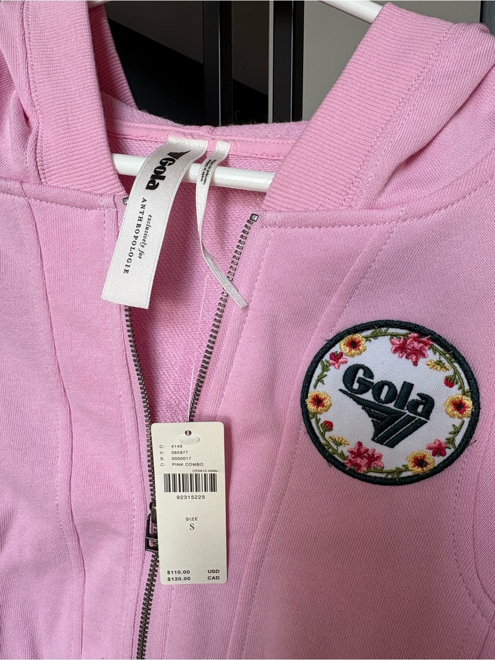 Gola Light Pink Hooded Sleeveless Romper - Picture 3 of 3